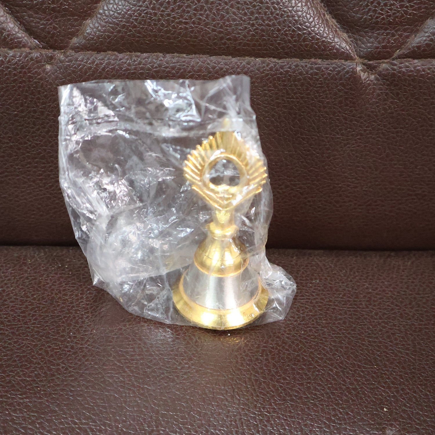Brass and Steel Temple Ghanti (Pooja Bell) – Decorative Spiritual Accessory Brass and Steel Temple Ghanti (Pooja Bell) – Decorative Spiritual Accessory